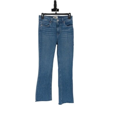 Paige Colette Crop Flare Leg Denim Jeans Blue 25 hipster y2k casual basic