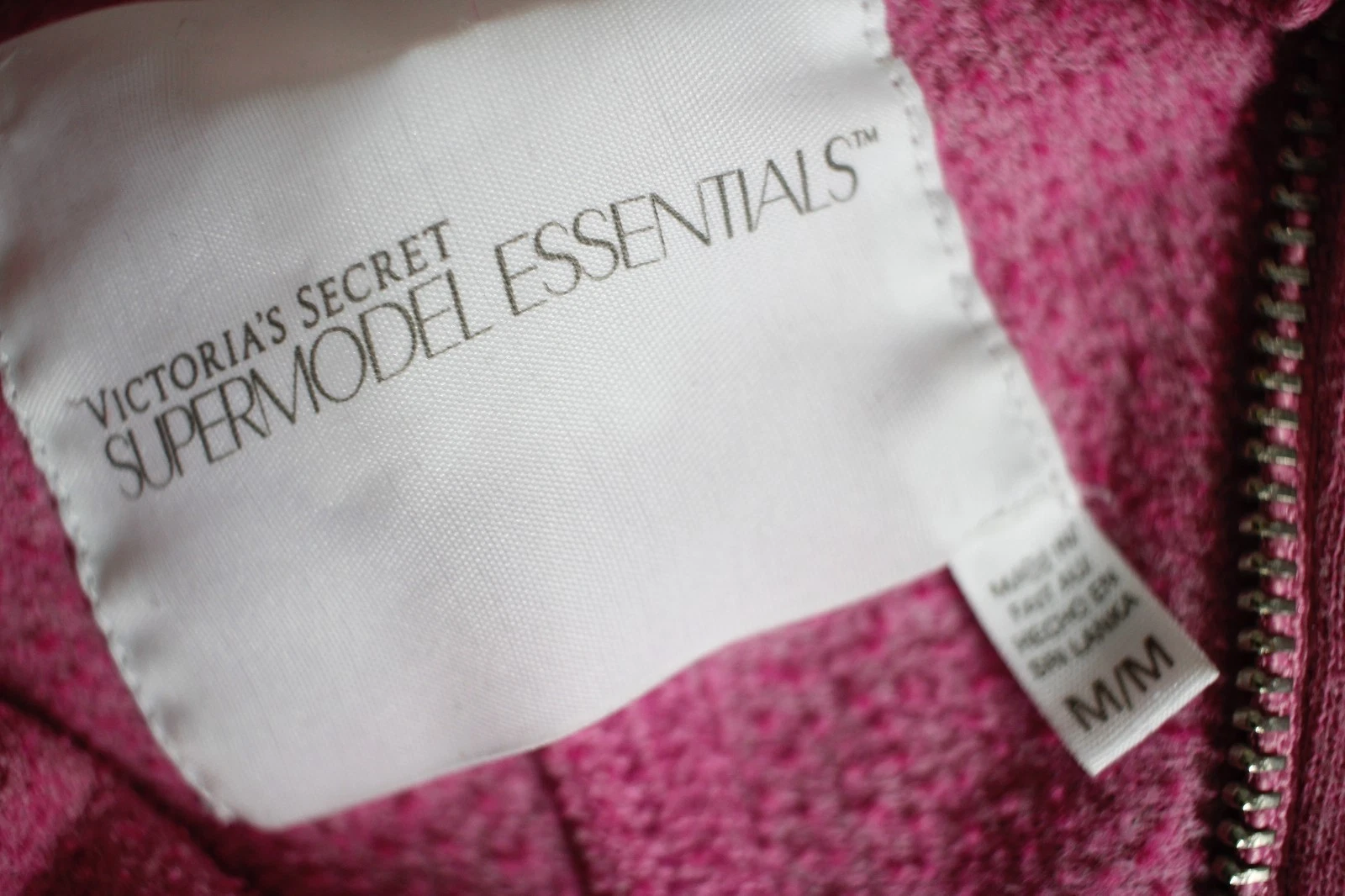 UNDERCOVER Felpa con cappuccio e zip intera Victoria's Secret Supermodel Essentials rosa donna M