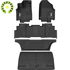 3D Floor Mats & Rear Trunk Cargo Liner 5PCS Full Set for 2018-2026 Honda Odyssey