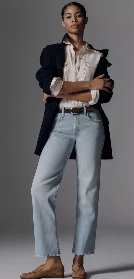 Pantalones de mezclilla Mother The Mid-Rise Rambler $238 con cremallera al tobillo talla estándar 27 nuevos con etiquetas. Foto 2 de 4