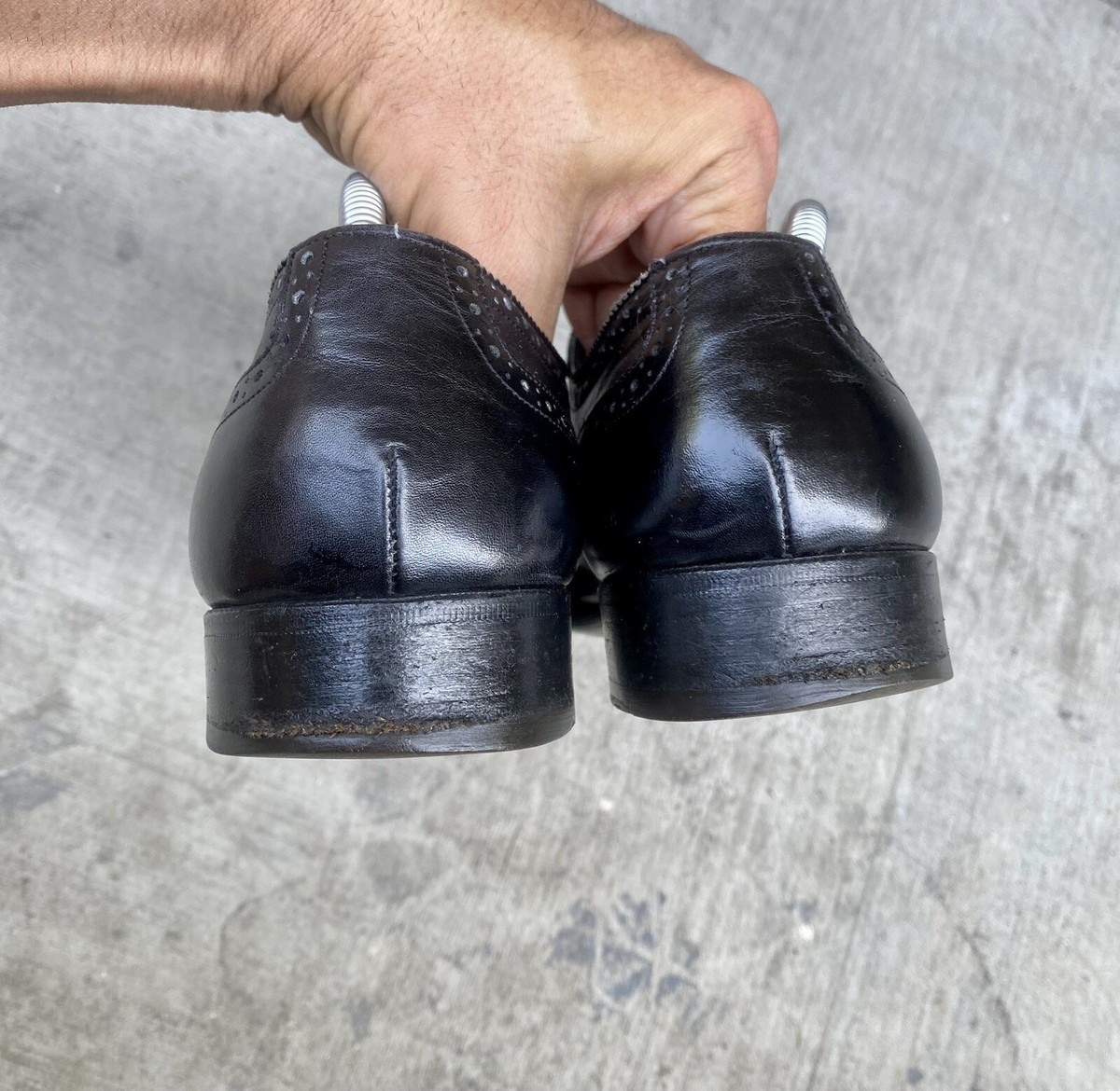 Yves Saint Laurent Black Leather Wingtip Shoes Saint Laurent Harvey Loafers Shoes Black 859907 АAЕНH-1000 @ysl main image 4