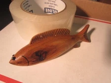 DICK DON TRUDELL  ICE  FISHING SPEARING DECOY CONTEMPORARY XMAS ORNAMENT 90 A5