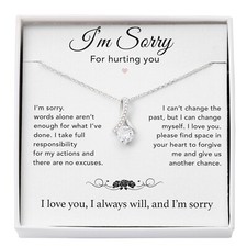 I'm Sorry Necklace Gifts, Apology Gifts For Her, Forgiveness Gift, Wife Gift