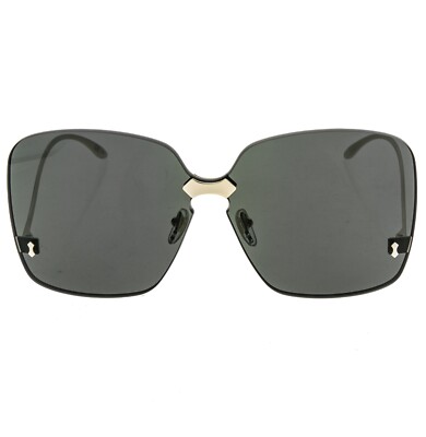 小物 00s archive GUCCI rimless eyewear y2k GUCCI 0352 Metal Gold Black Retro Rimless Chunky Sunglass GG0352S