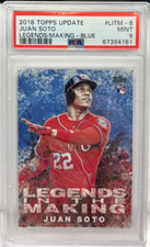 Juan Soto 2018 Topps Update Series Legends In The Making Blue RC #LITM-8 PSA 9