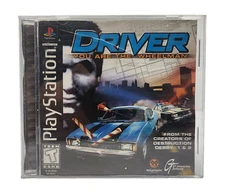 Driver PS1 PlayStation 1 + Reg Card Black Label - Complete Tested Working