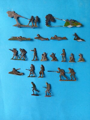 Placas de Estaño - Zinnfiguren - Flat Tin: 30 Alemanes Pontoniers WW1