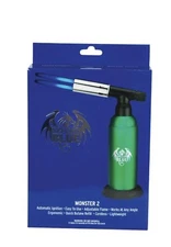 Special Blue Monster 2 Dual Flame Butane Torch - Green - For Cooking, Crafting