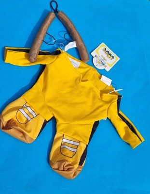Build A Bear Minions Der Aufstieg von Gru Kung Fu Kostüm & Nonne Chuck Armband Brandneu mit Etikett 