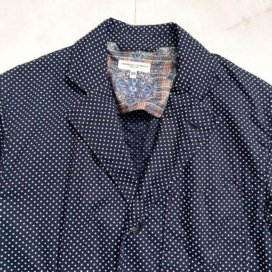 Engineered Garments Baker Jacket Dot Pattern Cott… - image 2