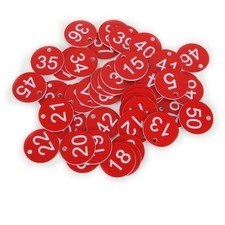 1-20/50/100 Engraved Number Discs Restaurant Table Tags Gym Locker Pub Hotels