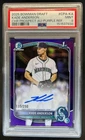 2025 Bowman Draft Kade Anderson Chrome Auto Purple Refractor 1st #/250 PSA 9