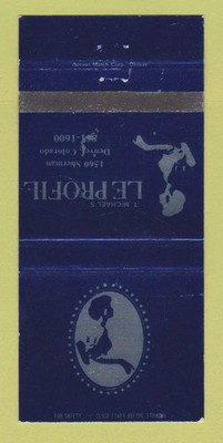 Matchbook Cover - T Michael's Le Profil Denver Colorado WEAR 30 Strike