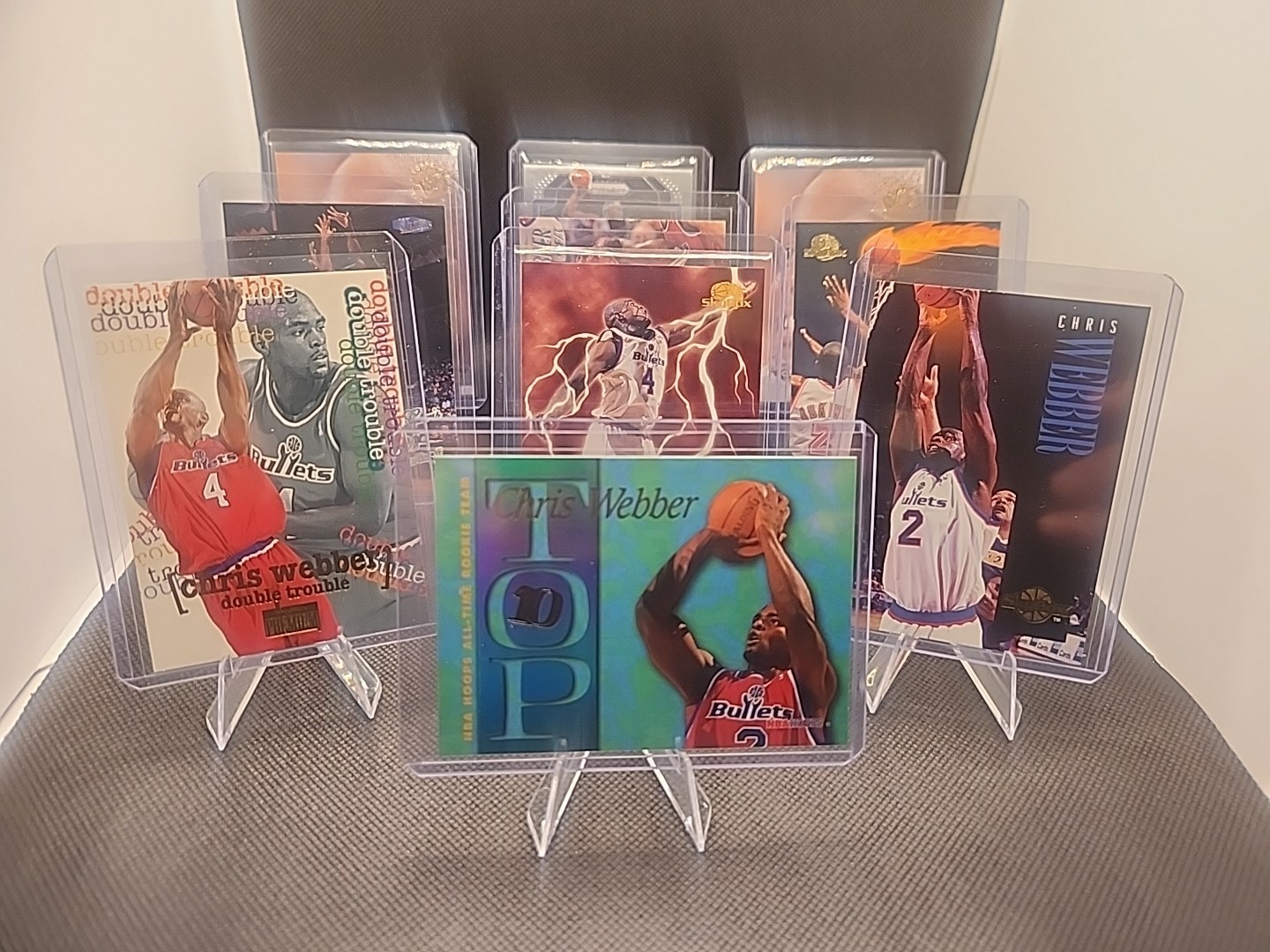 1995-96 NBA Hoops Top Ten All-Time Rookie Team Chris Webber #AR3 (10) Card Lot 