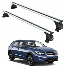 For Subaru XV 2011-2017 Roof Rack Cross Bars Fix Point Silver