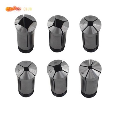 New 5C Square Collet 6 PC Set 1/4'',5/16'',3/8'',1/2'',5/8'',3/4''