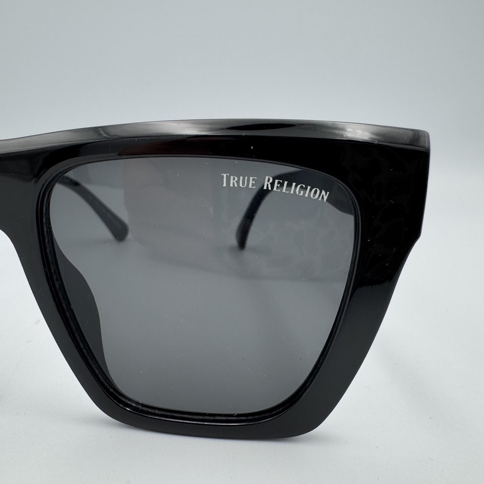 TRUE RELIGION Womens Glossy Black Oversized Sunglasses thumbnail 7