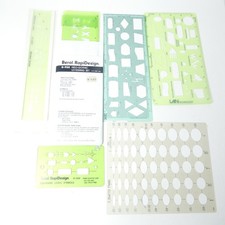 Technical Drawing Template Lot Berol RapiDesign IBN LAN Technology