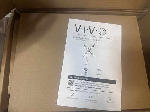 VIVO TV and Ultra Wide Screen Monitor Desk Mount Stand for Screens up to 42" - 第 5/7 張圖片