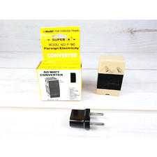 60 Watt Power Converter F-90 Max 220/240V Step Down 110/120V AC Voltage Domestic