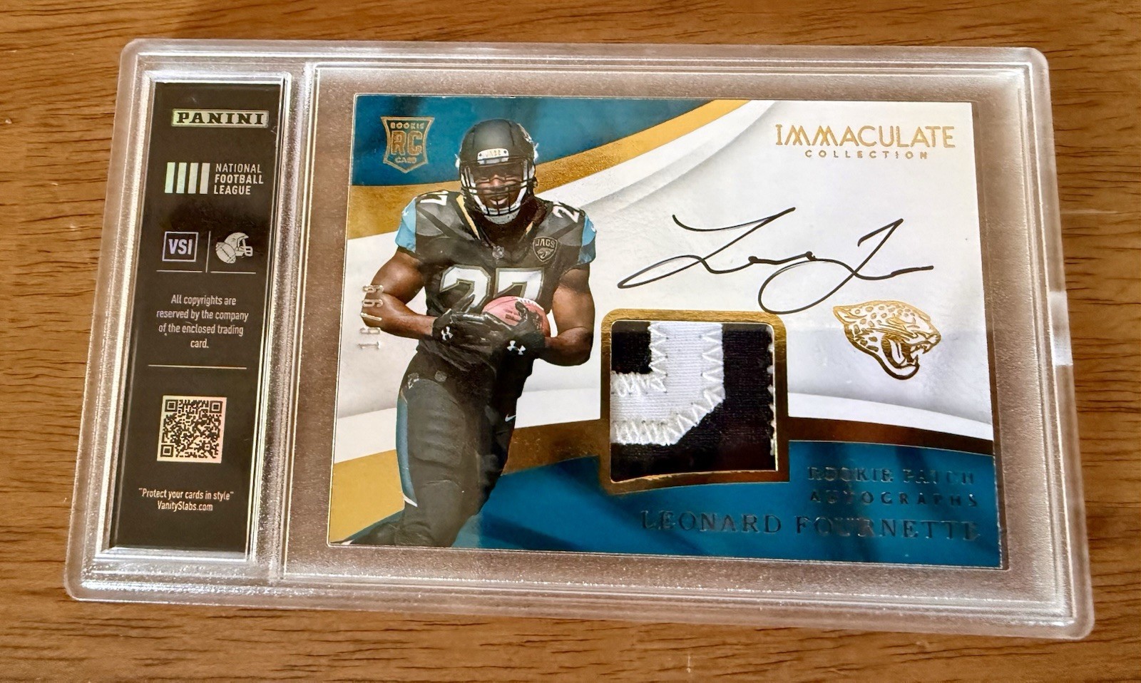 Leonard Fournette Panini Donruss Rookie Gridiron Kings #16 Autograph