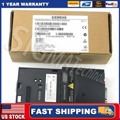 New Siemens 6SE6400-1PB00-0AA0 6SE64001PB000AA0 MICROMASTER 4 PROFIBUS module