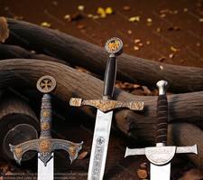 Templar Excalibur Highlander Swords Set Medieval Knight Steel Christmas Gift Bf