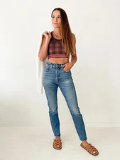 Nagnata Check-Back Racer Crop Top