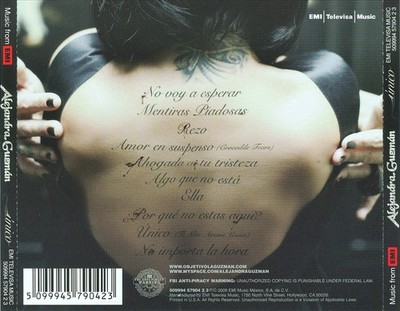 ALEJANDRA GUZM N - UNICO NEW CD