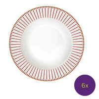 6Er Set Suppenteller Magie DE Noel Weihnachtszauber 21.5Cm Porzellan Easy Life