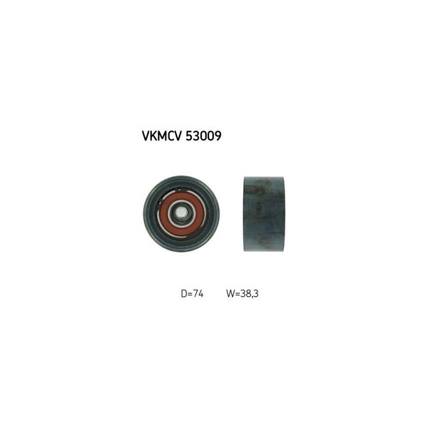 Umlenk-/FüHrungsrolle, Keilrippenriemen SKF Vkmcv 53009 FüR Volvo-image