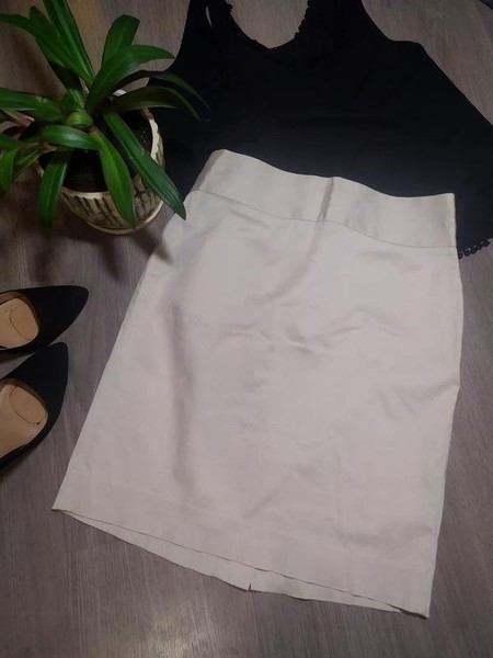 Women Banana Republic Skirt Beige Cotton 36 / S / #5OTS