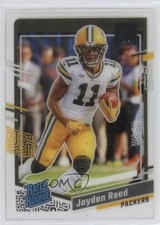 2023 Panini Clearly Donruss Rated Rookie Jayden Reed #68 19l7