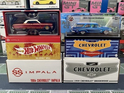 Hot Wheels Red Line Club 1964 Chevrolet Impala SS & 1959 Chevrolet