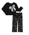 Wonder Nation Girls Black 2 PC pajama Set Size Medium NWT — photo 1