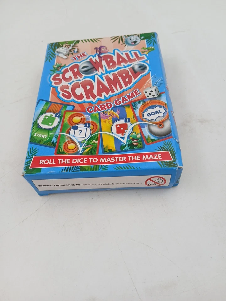 Juego de cartas The Screwball Scramble Roll the Dice Mini Game Master Maze 6 años en adelante Foto 2 de 4