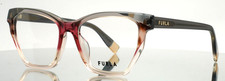 FURLA VFU868V 0G49 Grey Gradient Pink Womens Full Rim Eyeglasses 53-17-140 B:42