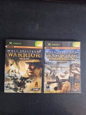 Full Spectrum Warrior & Full Spectrum Warrior: Ten Hammers (Xbox) 2 Game Lot CIB