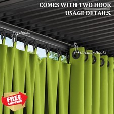 Kimunuk Gazebo Replacement Privacy Curtains 10'x10' Waterproof 4-Panel