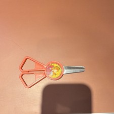 Annie Vintage Toy Scissors Red Plastic Cartoon Character for Kids