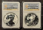 2013-W $1 SILVER AMERICAN EAGLE WEST POINT SET NGC PF70 SP70 : 06766L