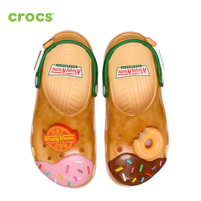 NEW CROCS Krispy Kreme Classic Clog 211443 Golden Hour UNISEX SIZE