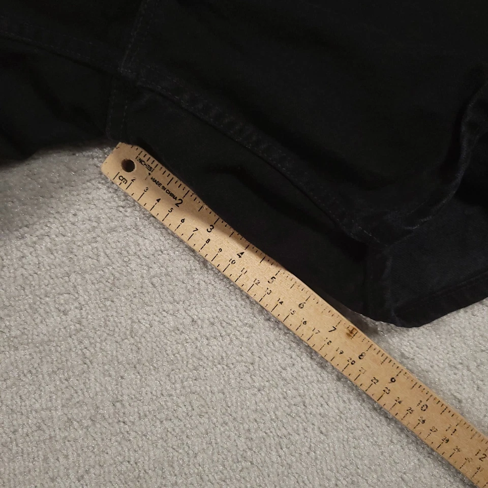 Vintage Levis 551 Shorts Women's 16 Relaxed Fit Black Denim Made USA 90s Jeans - Image 4 of 4