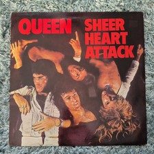 Queen Sheer Heart Attack 1974 UK LP EMC-3061 with Original Lyrics Insert