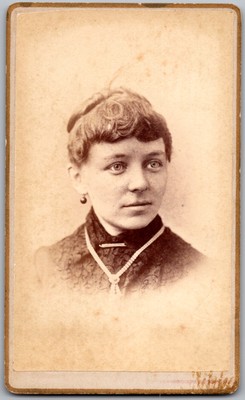 Antique CDV Circa 1880s Hilton Gorgeous Lady In Dress Worcester MA