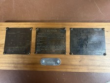 1941 Slat Grill Jeep Data Plates Original Willys Mb Ford Gpw Military Ww2 Jeep
