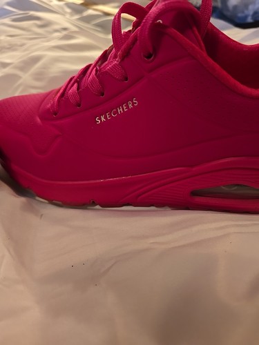 Sketchers Woman's Uno Night Shades Hot Pink sz 7 Air-Cooled Memory Foam* 0028 - Picture 5 of 11