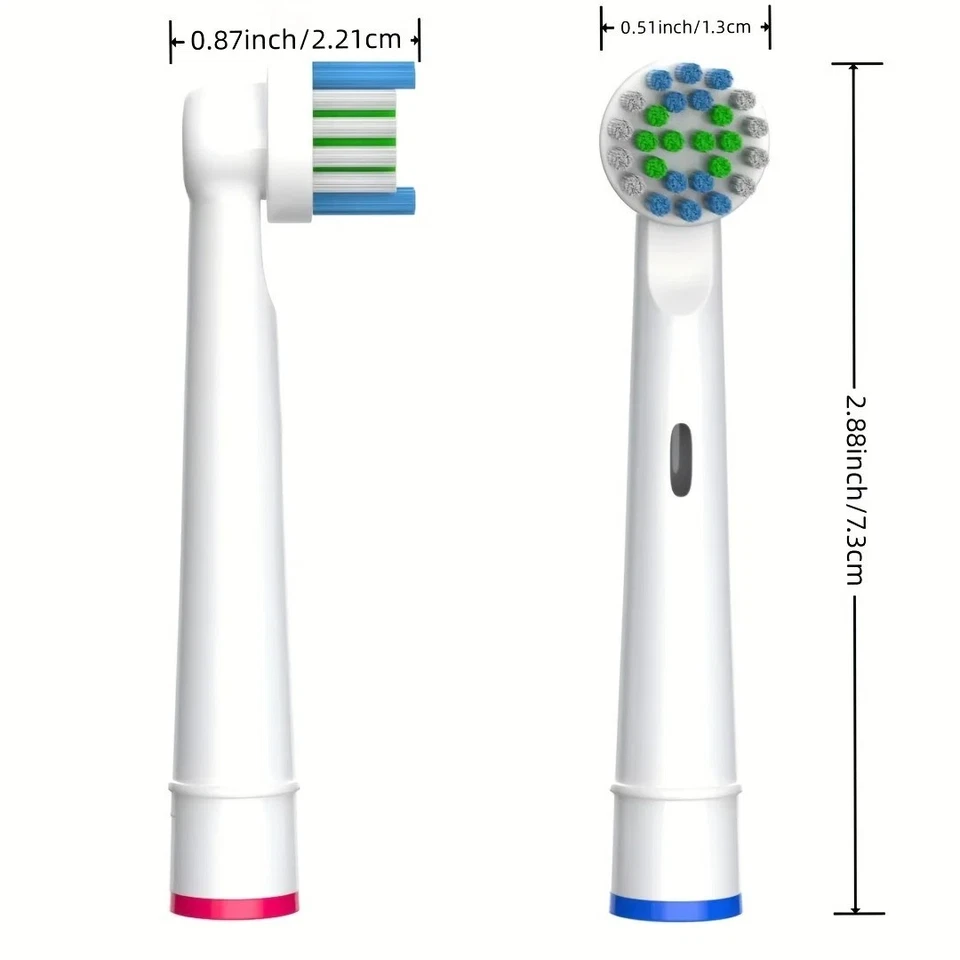 4/12/16/20 Pcs Replacement Toothbrush Heads Compatible with Oral-B Braun Gift - Image 3 of 4