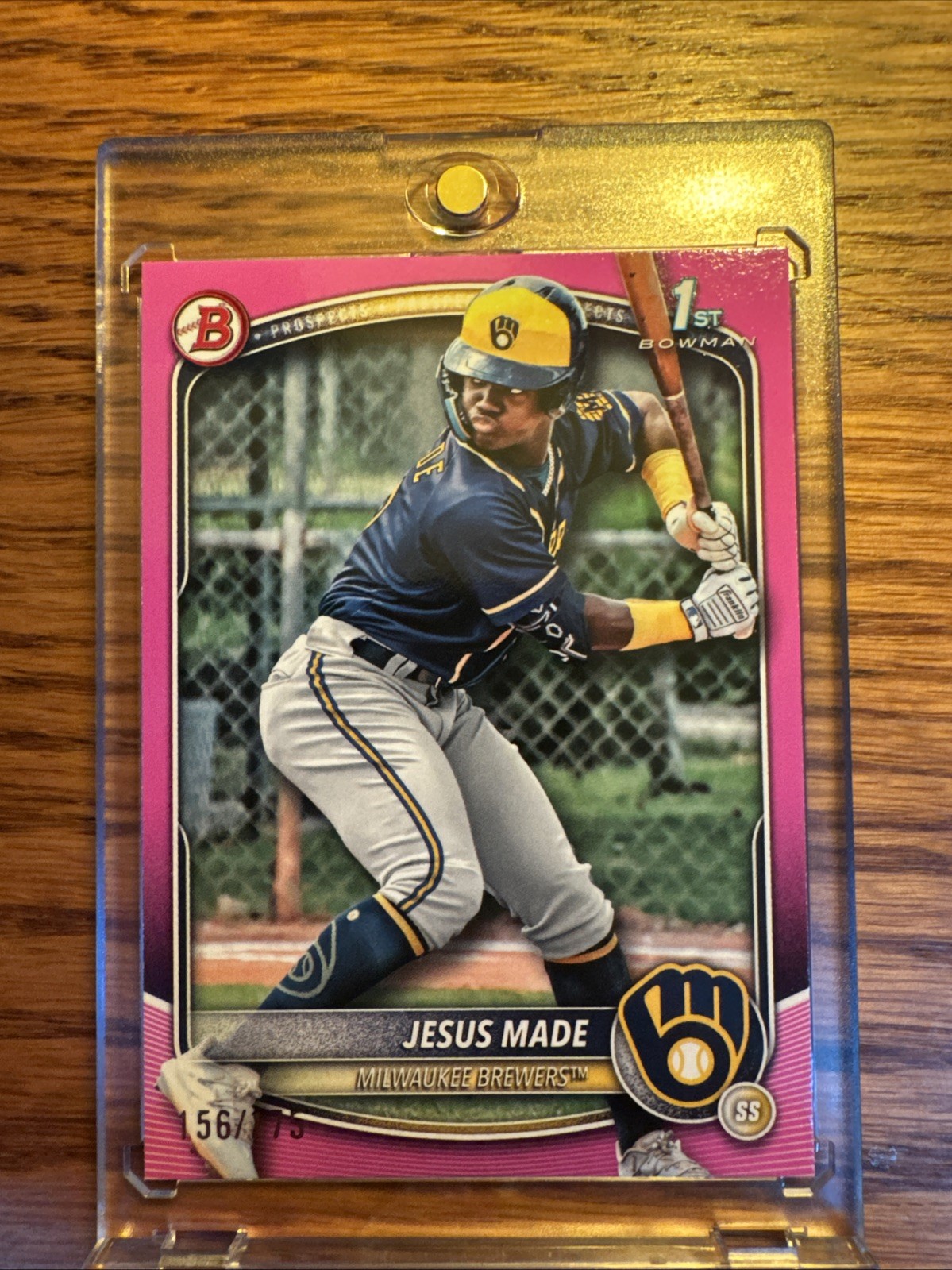 Jesus Made 2025 1st Bowman Pink /175 - Brewers Top Prospect! SP