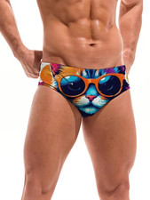 Cartoon Design - 3D Print Swim Men's Briefs  Women's Briefs